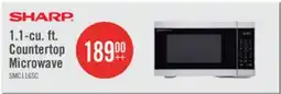 The Brick Sharp 1.1 Cu. Ft. Carousel Countertop Microwave - Stainless Steel - SMC1162KSC offer