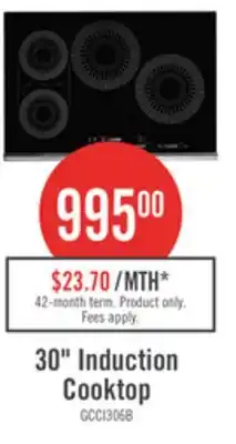 The Brick Frigidaire Gallery 30 4-Element Induction Cooktop - Black - GCCI3067AB offer