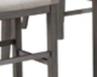 The Brick Krew 5pc Dining Set with Table & 4 Chairs, Melamine, 60W - Grey offer