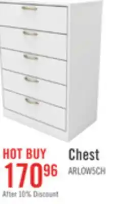 The Brick Arlo Bedroom Chest of Drawers, 5-Drawer, 23.6W x 36.2H, Made in Canada - White offer