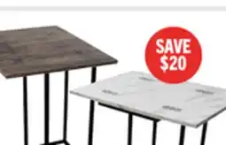 The Brick Pia 18 C-Table with Expandable Top - Brown offer