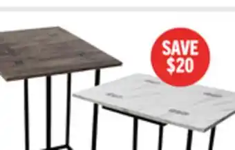 The Brick Pia 18 C-Table with Expandable Top - Brown offer