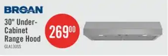 The Brick Broan 30 GLA1 Series Under-Cabinet Range Hood offer