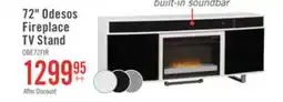 The Brick Odesos 72 Modern Electric Fireplace TV Stand with Storage and Cable Management for TVs up to 80 offer
