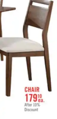 The Brick Vale Dining Chair with Polyester Fabric, Wood - Brown & Beige offer