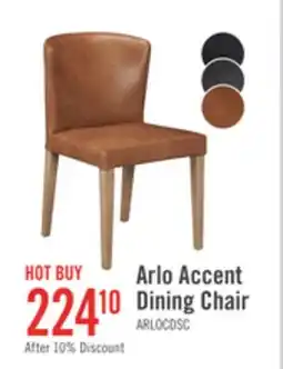 The Brick Arlo Dining Chair with Vegan Leather Fabric - Copper offer
