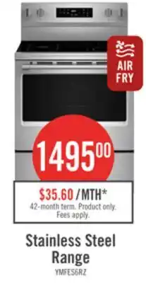 The Brick Maytag 30 5.3 Cu. Ft. Electric Range with No Preheat Air Fry - Stainless Steel - YMFES6030RZ offer