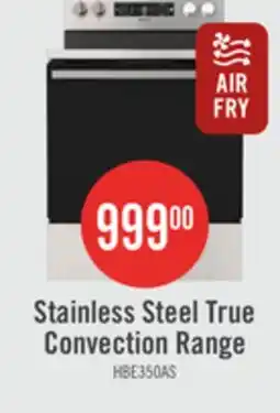 The Brick Hisense 30 5.8 Cu. Ft. 5-Element Electric Range with True Convection - Stainless Steel - HBE3502CAS offer