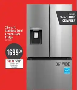 The Brick Midea 36 29.3 Cu. Ft. Smart French-Door Refrigerator - Stainless Steel - MRF29D2AST offer
