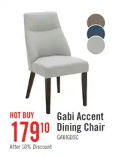 The Brick Gabi Dining Chair with Linen-Look Fabric - Grey offer