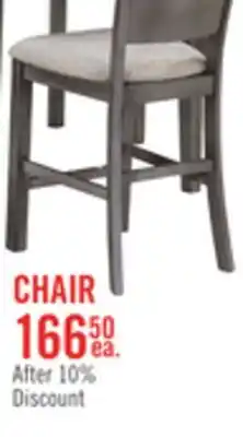 The Brick Krew Dining Chair with Polyester Fabric, Ladder-Back - Grey offer