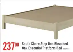 The Brick South Shore Step One Bleached Oak Essential Platform Bed offer