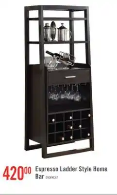 The Brick Espresso Ladder Style Home Bar offer