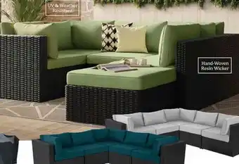 The Brick Barbados 6-Piece Patio Set with Ottoman - Grey offer