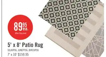 The Brick Silas Black Outdoor Patio Area Rug - 5' x 8' offer