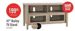 The Brick Bailey 47 TV Stand with Storage and Cable Management for TVs up to offer