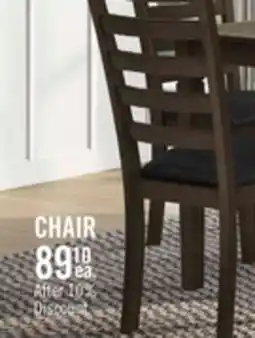 The Brick Devon Dining Chair with Vegan Leather Fabric, Wood - Dark Brown offer