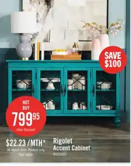 The Brick Rigolet 60 4-Door Accent Cabinet - Blue offer