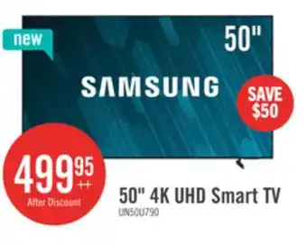 The Brick Samsung 50 U7900F Crystal UHD 4K Smart TV (UN50U7900FFXZC) offer