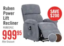 The Brick Ruben 32 Chenille Fabric Power Lift Reclining Chair - Grey offer