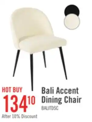 The Brick Bali Dining Chair with Boucle Fabric, Metal - Taupe offer