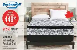 The Brick Springwall Monaco Pillowtop Luxury Firm Queen Mattress offer