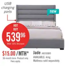 The Brick Jade Queen Upholstered Bed offer