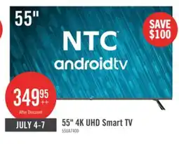 The Brick NTC 55 UHD Smart Android TV offer
