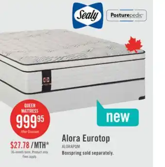 The Brick Sealy Posturepedic Plus Alora Eurotop Plush Queen Mattress offer