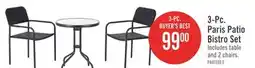 The Brick Paris 3-Piece Bistro Patio Set offer