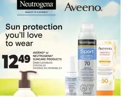 Real Canadian Superstore AVEENO or NEUTROGENA SUNCARE PRODUCTS offer