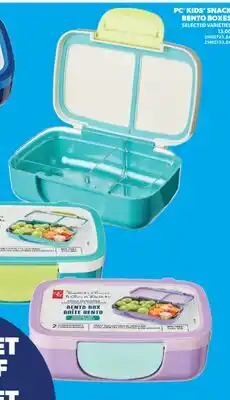 Real Canadian Superstore PC KIDS' SNACK BENTO BOXES offer