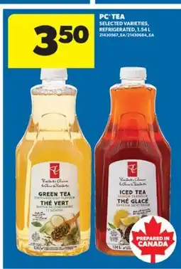 Real Canadian Superstore PC TEA, 1.54 L offer