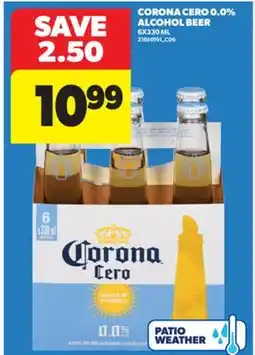Real Canadian Superstore CORONA CERO 0.0% ALCOHOL BEER, 6X330 ML offer