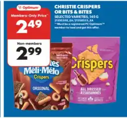 Real Canadian Superstore CHRISTIE CRISPERS OR BITS & BITES, 145 G offer
