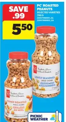 Real Canadian Superstore PC ROASTED PEANUTS 700 G offer