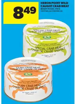 Real Canadian Superstore HERON POINT WILD CAUGHT CRAB MEAT, 170 G offer
