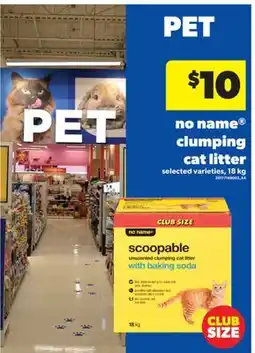 Real Canadian Superstore NO NAME CLUMPING CAT LITTER, 18 KG offer