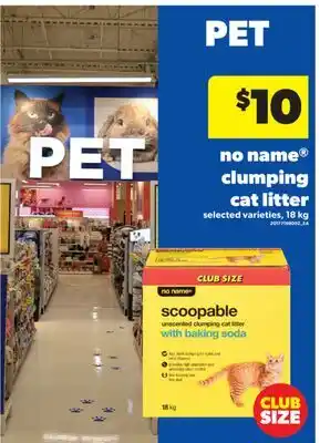 Real Canadian Superstore NO NAME CLUMPING CAT LITTER, 18 KG offer