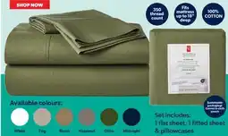 Real Canadian Superstore PC 350 THREAD COUNT SHEET SETS, TWIN offer