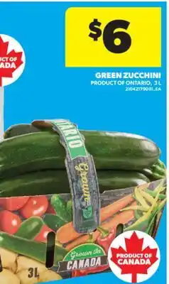 Real Canadian Superstore GREEN ZUCCHINI, 3 L offer