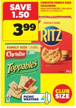 Real Canadian Superstore CHRISTIE FAMILY SIZE CRACKERS, 350-454 G offer