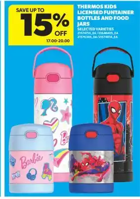 Real Canadian Superstore THERMOS KIDS LICENSED FUNTAINER BOTTLES AND FOOD JARS offer
