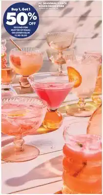 Real Canadian Superstore PC SEASONAL 2 PIECE BOXED DRINKWARE offer