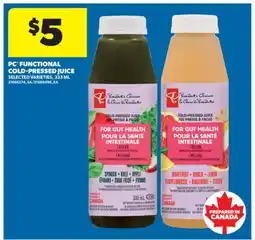 Real Canadian Superstore PC FUNCTIONAL COLD-PRESSED JUICE, 333 ML offer