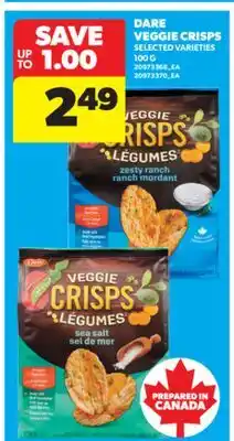 Real Canadian Superstore DARE VEGGIE CRISPS, 100 G offer