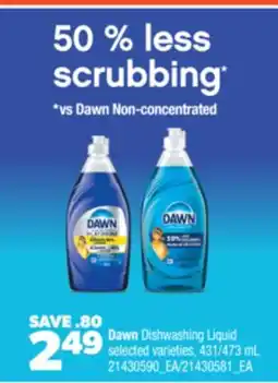 Real Canadian Superstore DAWN DISHWASHING LIQUID, 431/473 mL offer