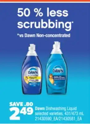 Real Canadian Superstore DAWN DISHWASHING LIQUID, 431/473 mL offer