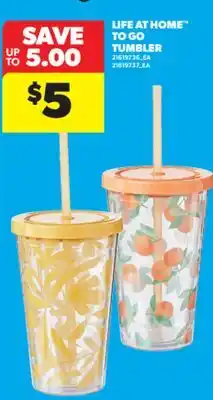 Real Canadian Superstore LIFE AT HOME TO GO TUMBLER offer