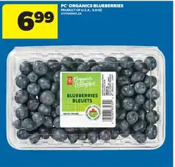 Real Canadian Superstore PC ORGANICS BLUEBERRIES, 9.8 OZ offer